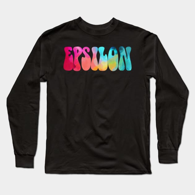 Epsilon Vibez Long Sleeve T-Shirt by lolosenese